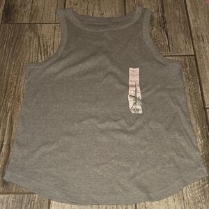 SO Charcoal Ribbed Tank